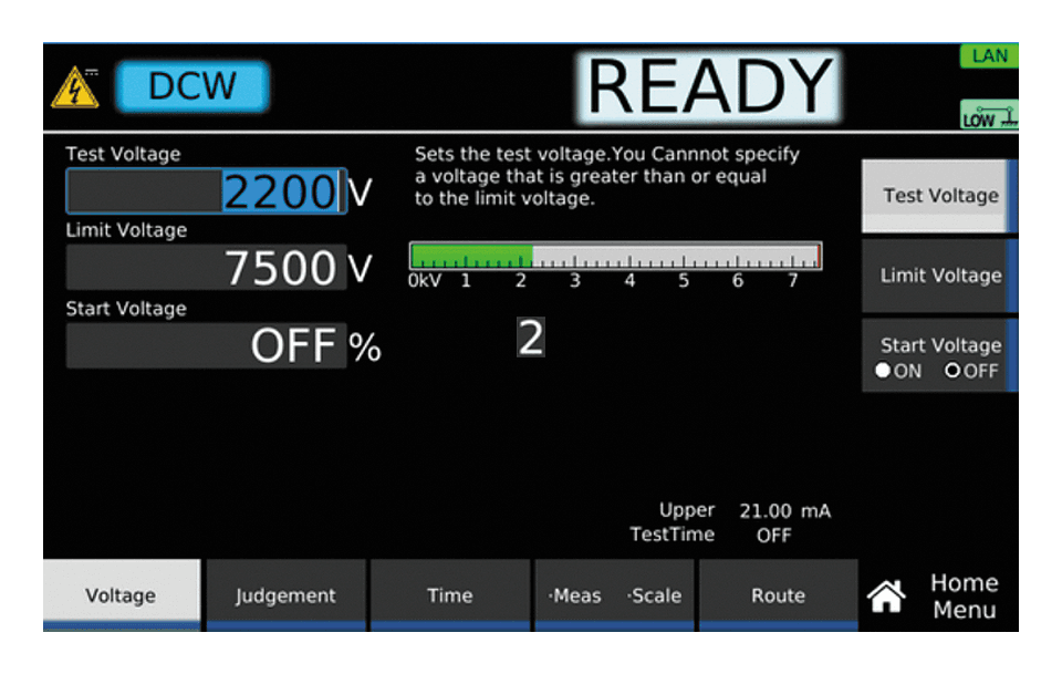 7.2 kV/100 W DC Hipot Test