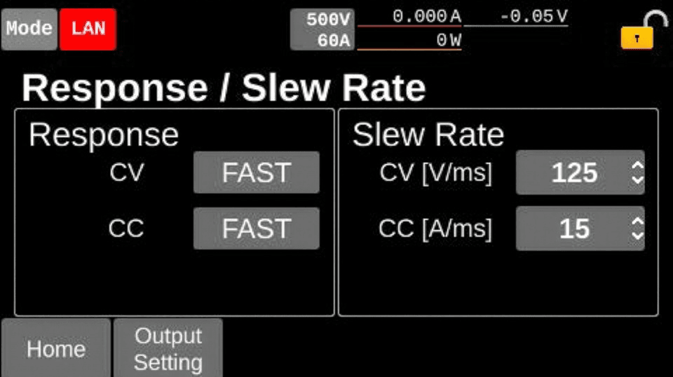 Response / Slew Rate