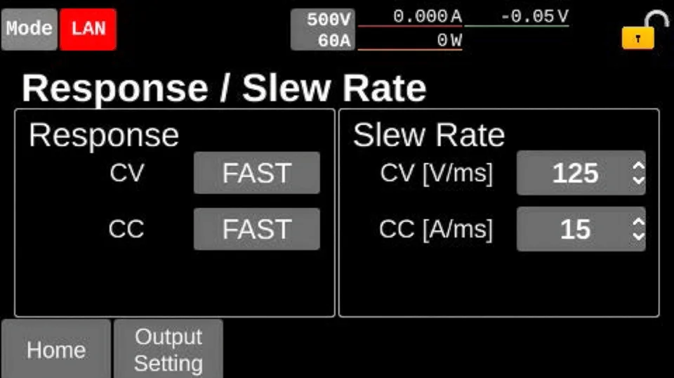 Response / Slew Rate